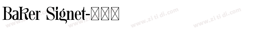 Baker Signet字体转换